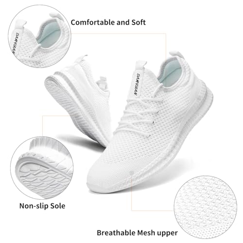 Image of DLWKIPV Mens Slip On Shoes Tennis Walking Gym Athletic Running Fashion Sneakers Workout Footwear Casual Sport Outdoors Breathable Knitted Mesh Lightweight