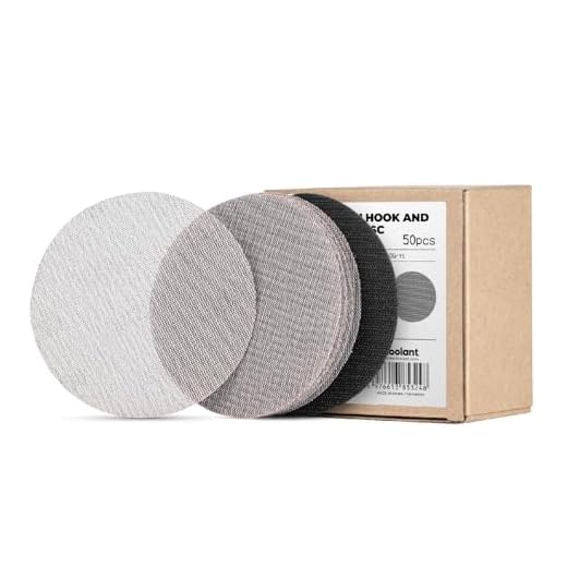 toolant Mesh Abrasive 6 inch Sanding Disc, Dust-Free 8 Hole Hook and Loop Sanding Discs for Random Disc Sanders & Orbital Sanders, Include Pad Protector(320 grit - 50pcs)