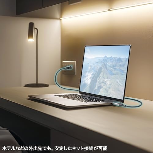 サンワサプライ(Sanwa Supply) USB Type-C LAN変換ケーブル KB-SL6CLAN03BK の商品画像 5