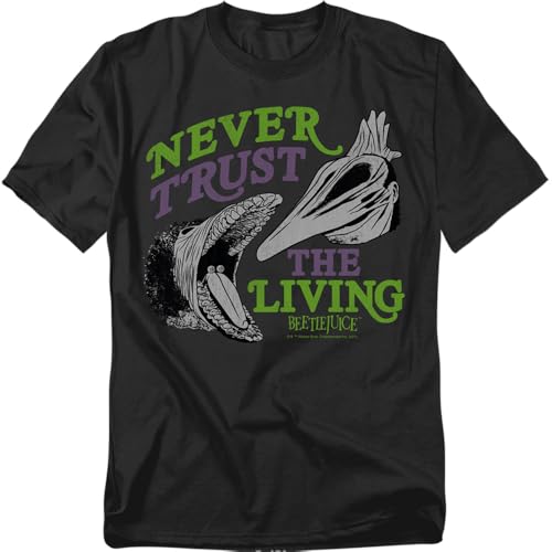 Beetlejuice Never Trust Unisex Adult T-Shirt Never Trust X-Large