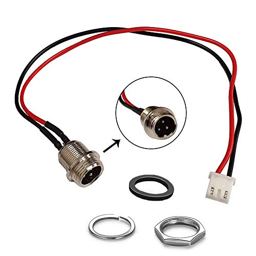 WELLSTRONG Hoverboard Charger Port for Electric Smart Self-Balancing Scooter (3 Prong 2 Wires Charging Port)