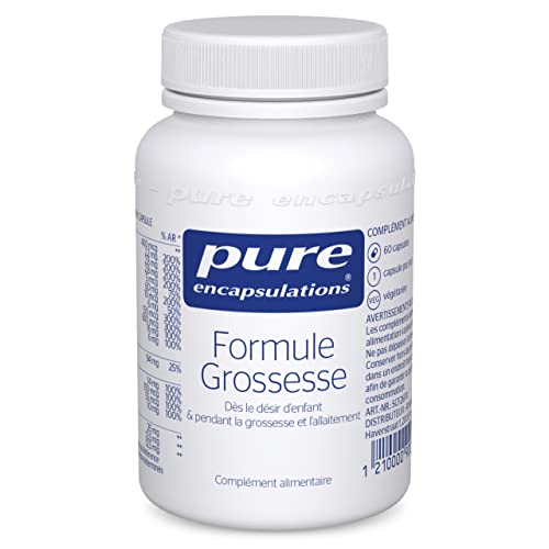 Pure Encapsulations - Formule Grossesse - Vitamines, Minéraux & Nutriments pour les Femmes - Dès le Désir d'Enfant & pendant la Grossesse & l'Allaitement - 60 Gélules Végétales Cover