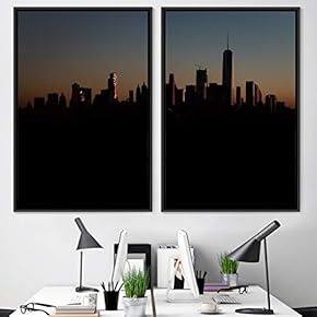signwin 2 Piece Framed Canvas Wall Art Beautiful...