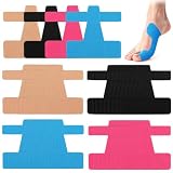 UWJOWP 32 Pezzi Hallux Valgus Tape Set,Cerotti alluce valgo,Nastro Kinesiologico Pre-tagliato per Correttore Alluce Valgo Rimedi, Traspirante & Ipoallergenico per Uomo e Donna,B