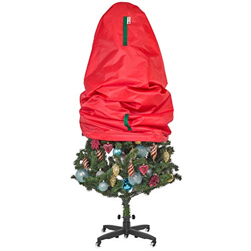 Upright Christmas Tree Storage Bag - Fits 3 Ft Artificial Xmas & Topiary Tree, Vertical Holiday...