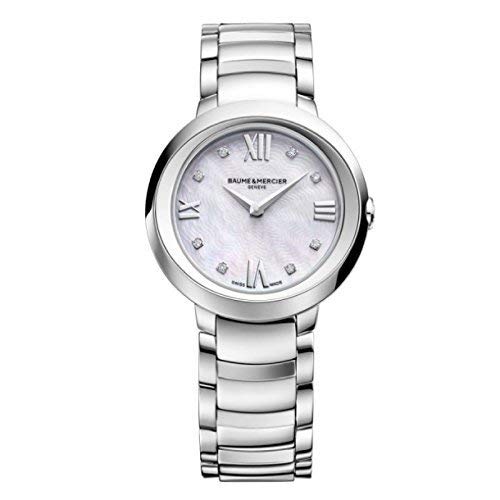 New Ladies Promesse plata diamante Dial cuarzo 30 mm elegante reloj...