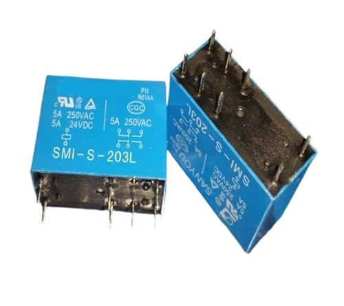 Relé SMI-S-209L1 9V de 8 pines para proyectos de robótica y sensores