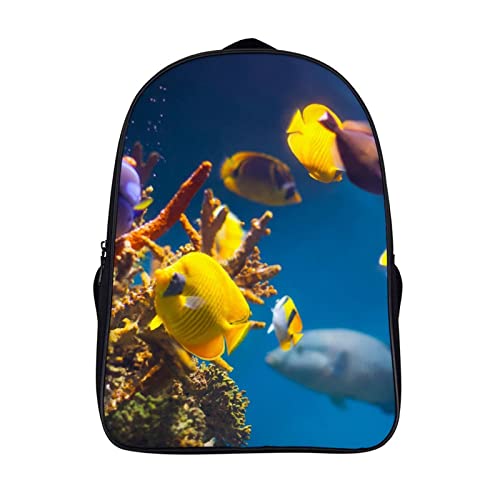 Sac à dos voyage poisson 3D avec bretelles ajustables confortables