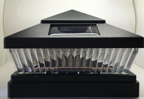 12-Pack Solar Black Finish Post Deck Fence Cap Lights for 5