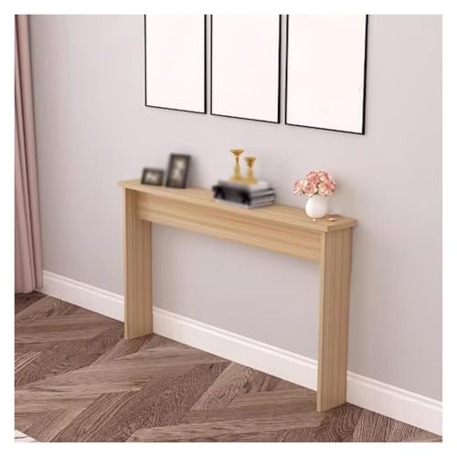 Mesa de entrada, estante de almacenamiento largo y estrecho, soporte para plantas detrás del sofá, impermeable y resistente a los arañazos, capacidad de carga de 110 libras, diseño moderno