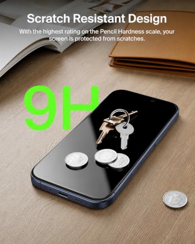 Image of Tempered glass for iphone 15 plus /iphone 16 plus (6.7 Inch) | Screen Protector Full HD, Anti-Scratch, Edge-to-Edge Coverage, Easy Installation of iphone 15 plus tempered glass | Pack Of 1