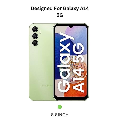 Image of DIZORO Microfiber Candy Case Compatible for Samsung A14 5G Smooth Touch Cushion Liquid Soft Silicone Gel Rubber Phone Cases Non-Slip Full Body Protective Shockproof Back Cover (Mint Green)