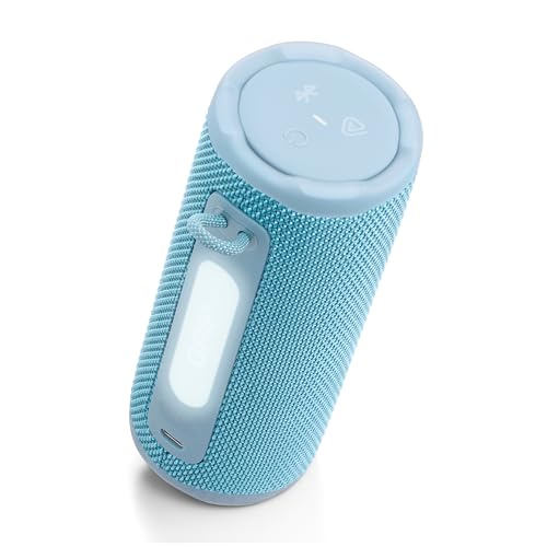 Image of JBL Grip - Compact Bluetooth Speaker with Bold Pro Sound and Ambient Light, up to 14 Hours of Playtime, Water, Dust and Drop-Proof (IP68), & Multi-Speaker Connection with Auracast (Teal)