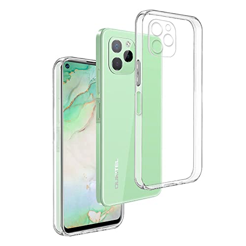 REY Funda Carcasa Gel Transparente para OUKITEL C21 Pro, Ultra Fina 0,33mm, Silicona TPU de Alta Resistencia y Flexibilidad