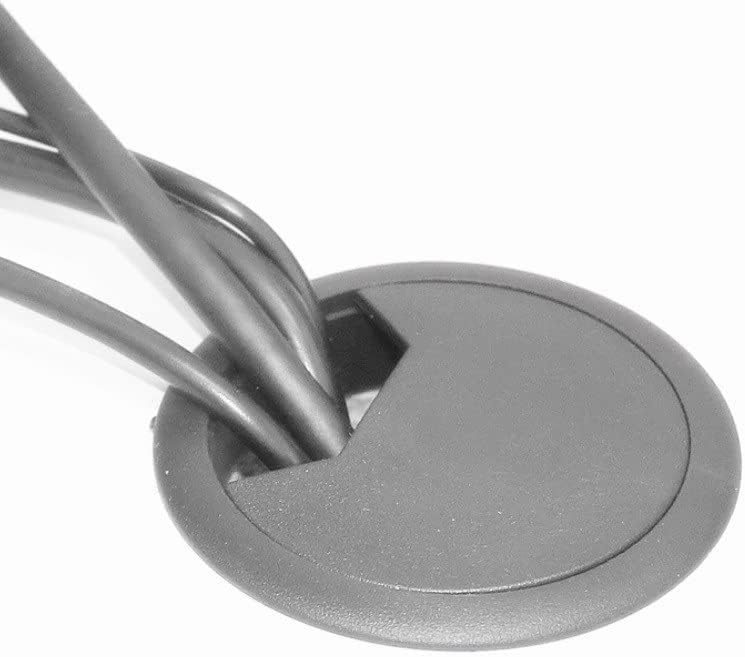 Desk Cable Grommets,8pcs,Table Cabinet Round Wire Organizer,Plastic,60mm,