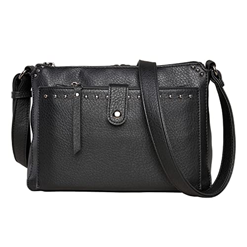 Concealed Carry Kinsley Crossbody with RFID Wallet - Discreet Locking CCW Bag for Women - Universal Holster