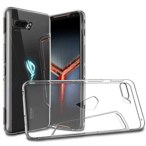 Image of Case Creation Brand - Mobile Cover for ASUS ROG Phone 2 (ZS660KL) (Soft & Flexible Back Case), Transparent