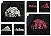 SHLAX&WING 5 Pieces Assorted Mens Silk Pocket Square Handkerchiefs Set 09
