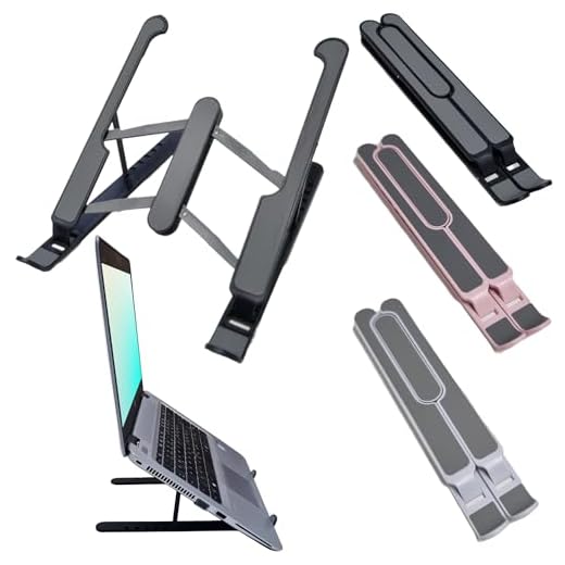 BASE, SUPORTE, STANDIND DESK DE MESA PORTÁTIL, ERGONOMICO, ARTICULADO E DOBRAVEL PARA NOTEBOOK, NETBOOK, LAPTOP, TABLET, SMARTPHONE E LIVRO. (PRETO)