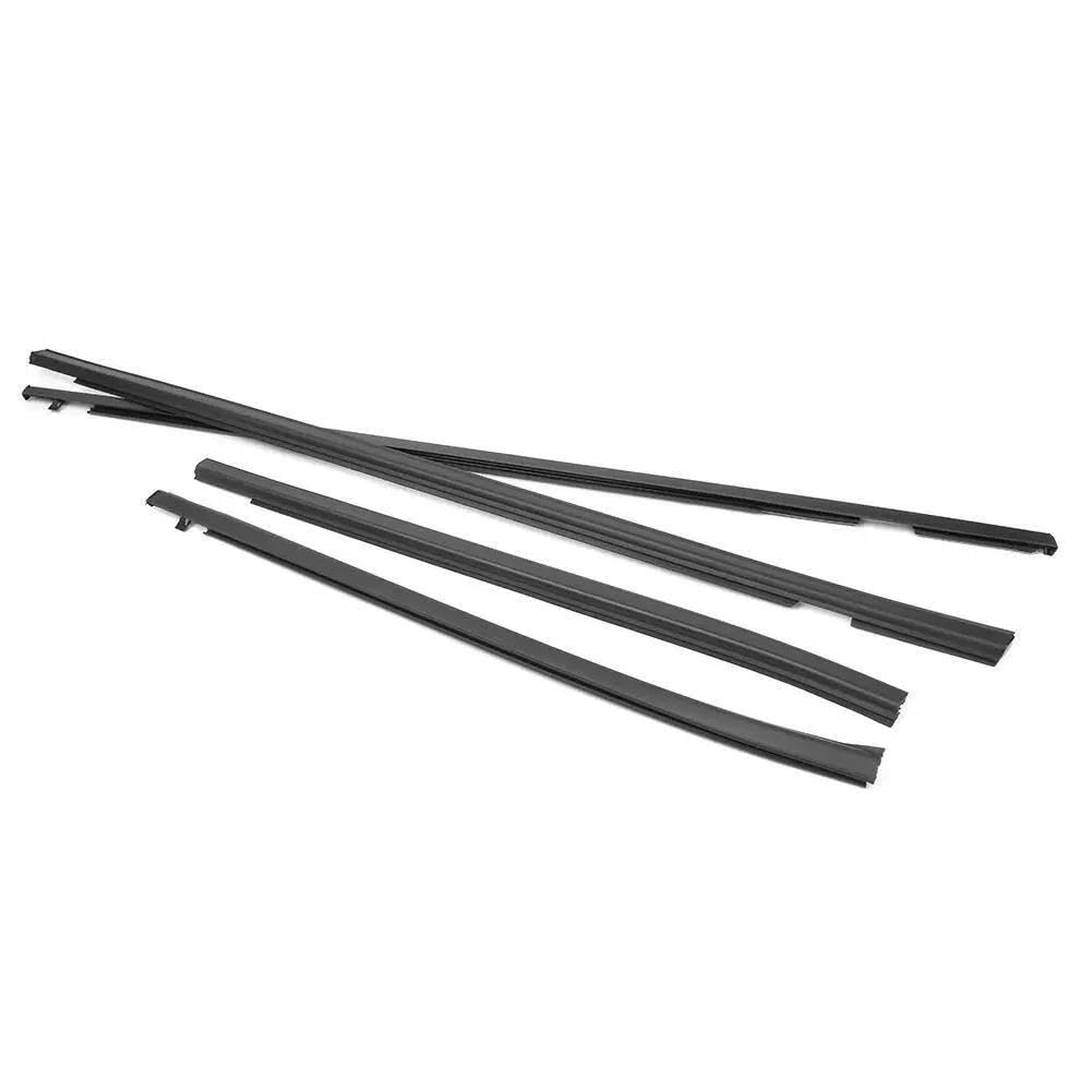 Striscia Protettiva per Portiere Auto, 4 Pezzi, Guarnizione in Gomma per finestrini Esterni, Adatta per Jazz Hatchback GD1 GD3 2003-2007, Protezione per la Guarnizione della portiera dell'auto