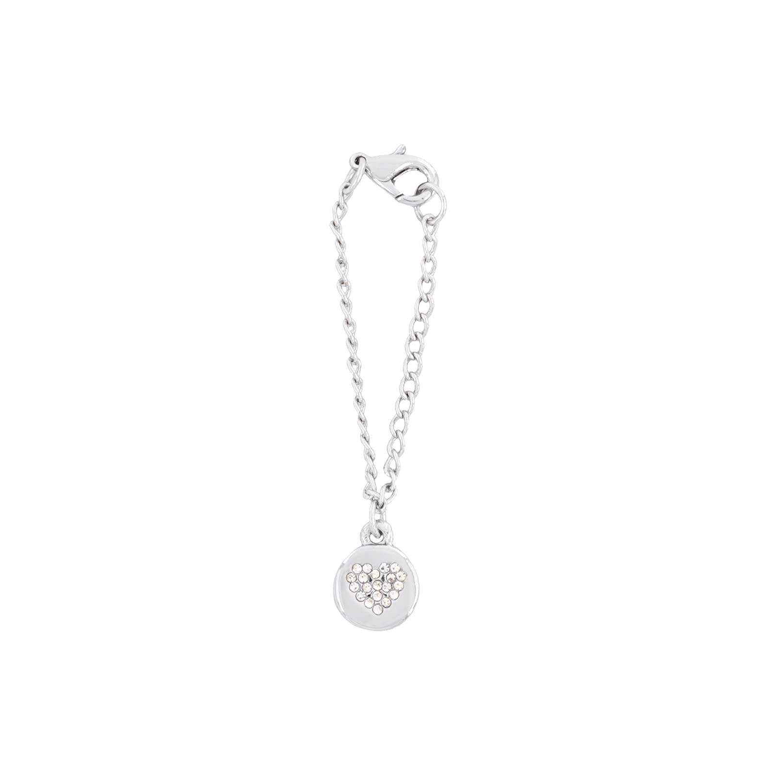 Joker & Witch Metal Dainty Heart Rhinestone Silver Watch Charm, Grey (B0B566SYWS) Amazon Price History, Amazon Price Tracker