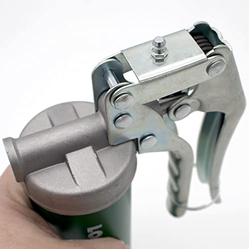 LockNLube Spin-On Pistol-Grip Grease Gun Kit. Includes: 1 Tube Grease, The Grease Coupler Plus a Heavy-Duty 20\" Grease Hose and in-line Hose Swivel.