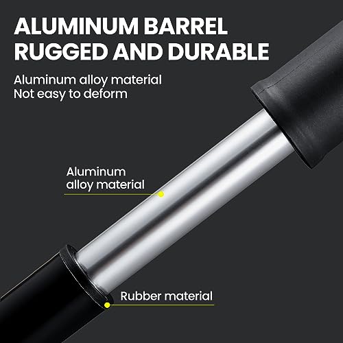 CAYYET Mini Bike Pump,Bicycle Pump Portable, Universal American and French valves, no Need to Change valves for Road and Mountain Bikes, Scooter tire Pumps. - Thumbnail 5
