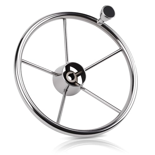 Volant de bateau universel 13,5" KAOLALI pour équiper votre ponton de loisir