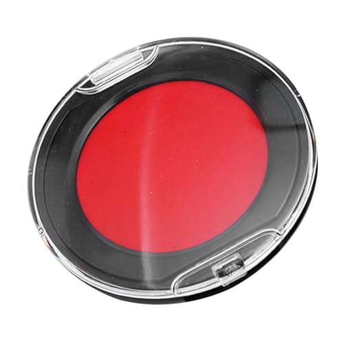 HOMSFOU 携帯用インクパッド スタンプ用インクパッド スタンプ台、朱肉 丸いミニファイルインクパッド ファイルスタンプパッド ドキュメントインクスタンプパッド 金融用品 丸いスタンプ台 塩ビ