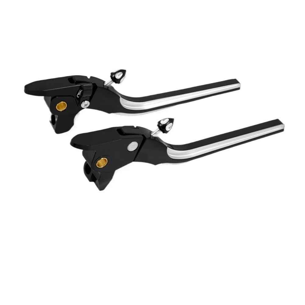 Leviers d'embrayage moto en aluminium pour Road King FLHT guidon ergonomique - 5
