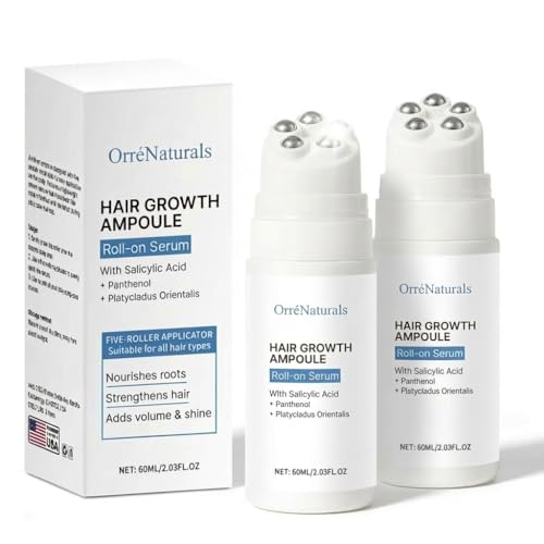 Hair Revival Ampoule, Orrenaturals Hair Growth Serum Roll on, Scalp
