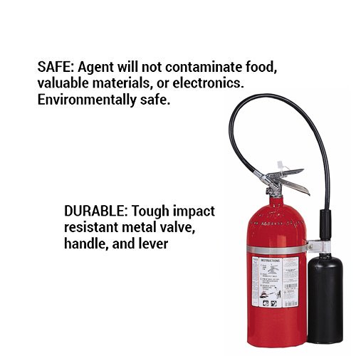 Kidde 466181 Pro 10 Carbon Dioxide Fire Extinguisher, Electronic Safe, Environmentally Safe, UL Rated 10-B:C