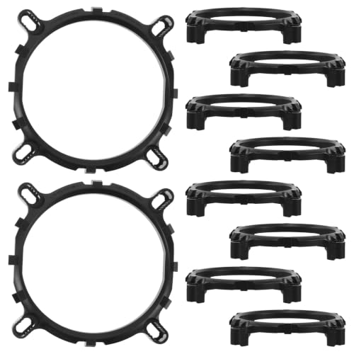 Soporte para ventilador de enfriamiento de CPU Toddmomy 10 sets - Marco base para disipador con tornillos - Hardware para montaje de ventilador de PC para disipación eficiente de calor miniatura 1