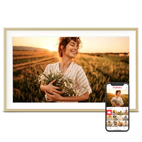 Frameo 15.6' Digital Picture Frame, Large Display...