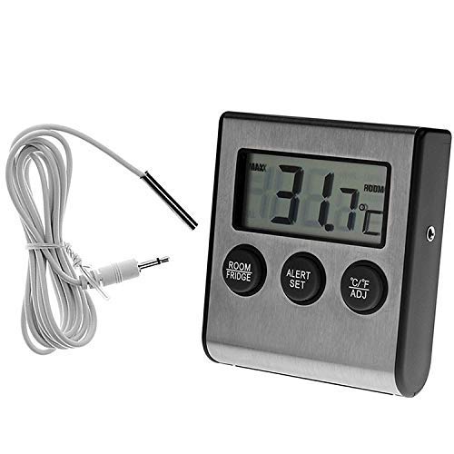 Termometro per Frigorifero e congelatore Allarme Bassa Temperatura Monitor Temperatura Fredda Metallico