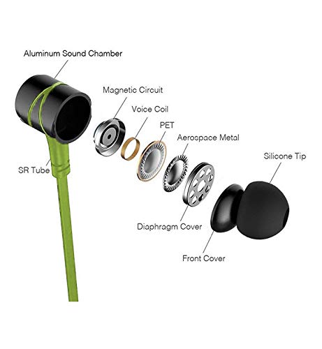 Image of Ant Audio W56 Wired in Ear Earphone with Mic (Lime Green)
