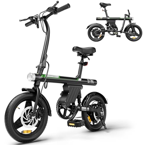 AYOLNY Electric Bike for Adults, 500W Peak Motor 20MPH Mini Ebikes for Teens, 36V 7.8Ah Battery 30-40 Miles Range, 14