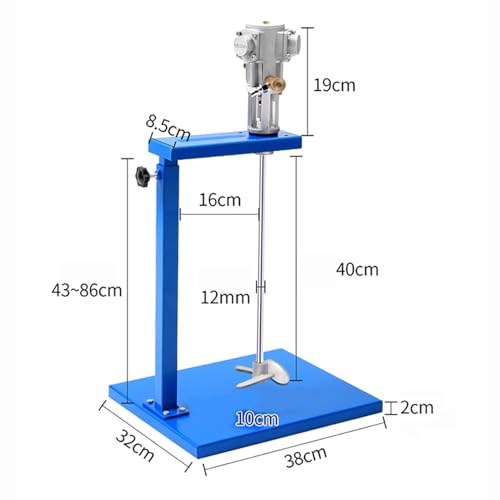 Mezclador de pintura neumático, máquina agitadora de soporte de 5 galones, agitador de mezcla automático para tanque y cubo, agitador de pintura eficiente para uso profesional