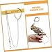 Levemolo Stainless Steel Parrot Ankle Foot Ring Durable Bird Foot Harness for Pet Training and Outdoor Activities Secure Fit for Parrots and Other Birds