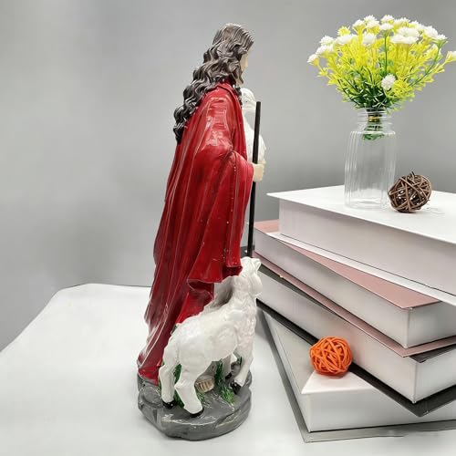 Figurine du bon berger symbole de paix, statuette décorative pour le foyer - 7