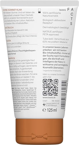 lavera Selbstbräuner Lotion - für den Körper - natürliche & gleichmäßige Bräune - feuchtigkeitsspendend - vegan - Naturkosmetik - 125 ml