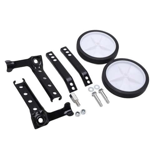 Juego de ruedas de entrenamiento ajustables KIMISS para bicicletas infantiles, soporte auxiliar resistente de acero y plástico, compatible con bicicletas de 18 a 24 pulgadas miniatura 3