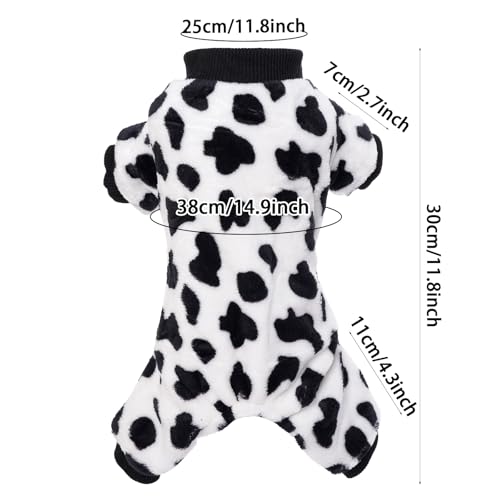 Pijama choyaxo para perro con estampado de vaca M miniatura 3