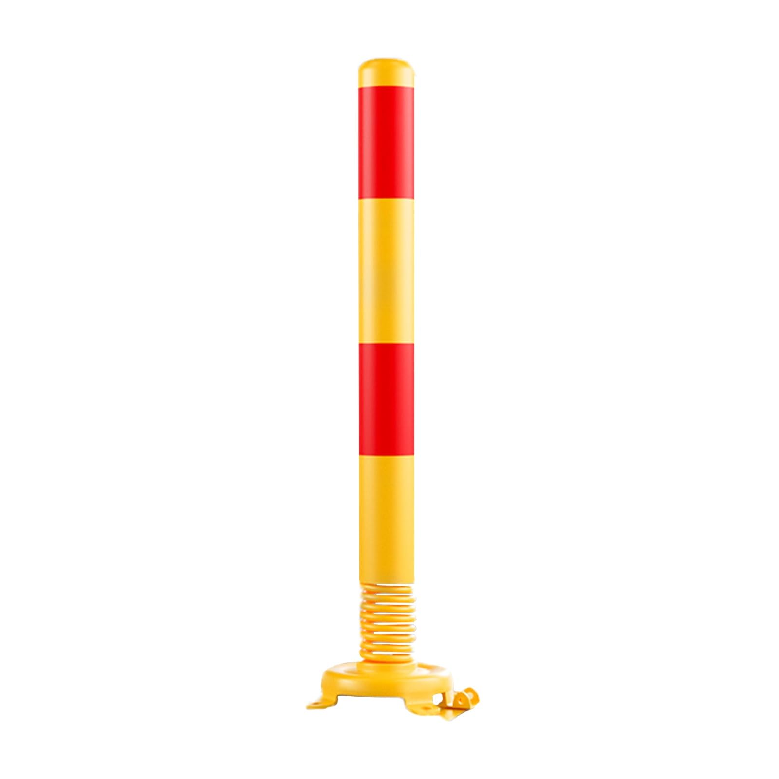 Borne de signalisation réfléchissante en acier à ressort pour parking