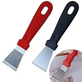 Kunststoff Multi-KüChenschaber Edelstahl Schaber 2 StüCk Dunstabzugshauben-Reinigungsschaufel Edelstahl-KüChenschaufel Multifunktionales KüChenreinigungsgeräT Backofen Herd Induktion Herd öLreinigung