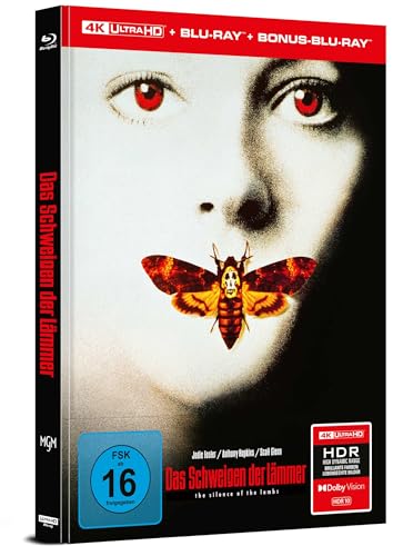 Das Schweigen der Lämmer (Cover A) – 4K Mediabook (UHD + Blu-ray Disc + Bonus Blu-ray)