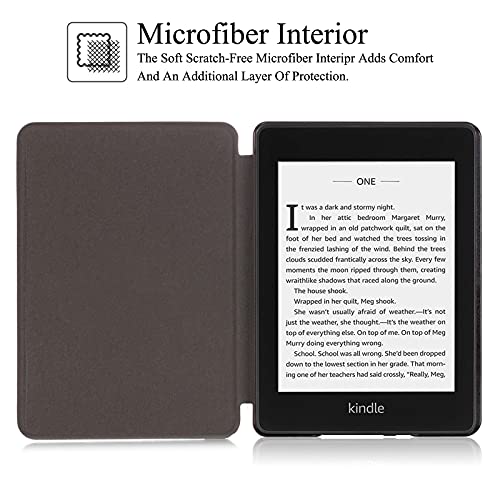 Artyond Case For 6" Kindle Paperwhite (10Th Generation, 2018 Release), Thinnest Lightweight Pu Leather Smart Cover With Auto Sleep/Wake For Amazon Kindle Paperwhite 2018 E-Reader, Red #TOP2