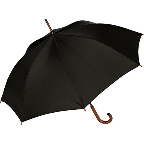 Procella Large Walking Stick Cane Umbrella With Wooden Handle, Waterproof, Auto Open, Compact, Outdoor, Travel & Business Umbrellas For Men & Women, Sun, Rain, Wind & Storm Protection (Dark Wood)
