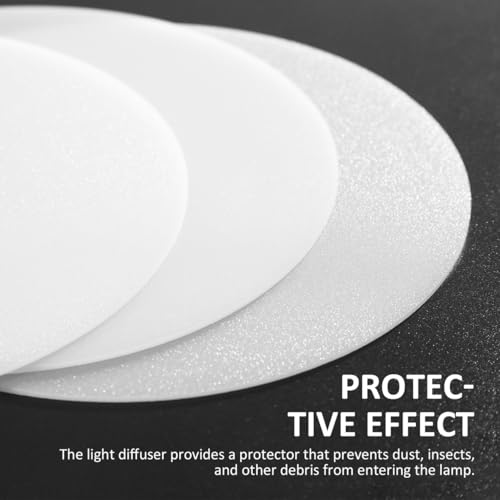 Image of Hemobllo Ceiling Light Diffuser Covers - 6 Pcs 5 Inch Anti-Glare LED Downlight Diffuser Plastic Spotlight Diffuser Covers DIY Lighting Accessories for Ceiling Light LED Downlight Spotlight