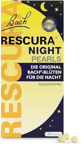 Original Bach RESCURA NIGHT Pearls: (ehemals Rescue) Bachblüten-Mischung + White Chestnut, 28 Gel-Perlen